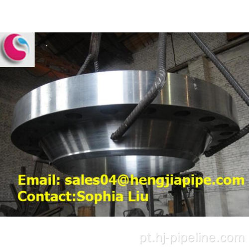 Flange de pescoço de solda CS ASTM A105 ASME SCH40